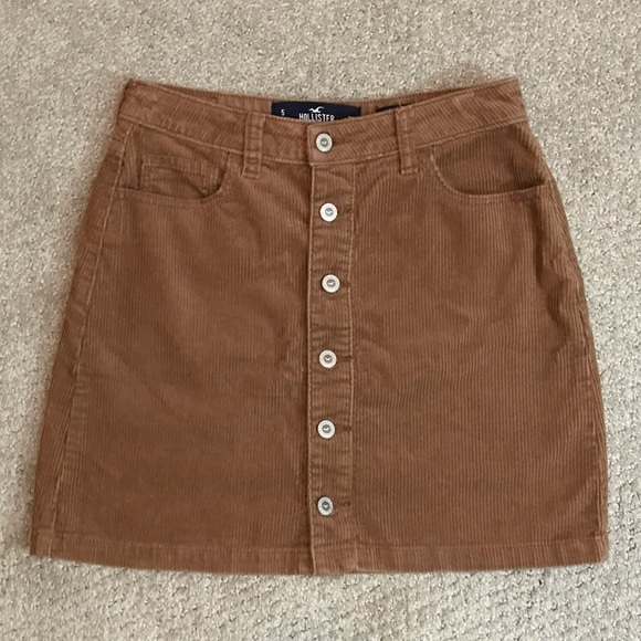 Hollister corduroy button down mini skirt - Picture 1 of 5
